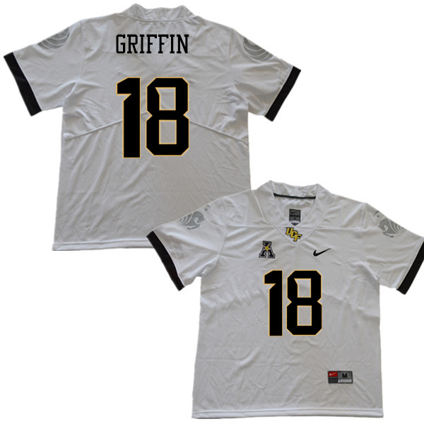 Men #18 Shaquem Griffin UCF Knights College Football Jerseys Sale-White - Click Image to Close